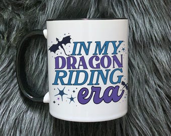 私のドラゴンライド時代のファンタジーロマンスコーヒーマグ本好きへのギフト
