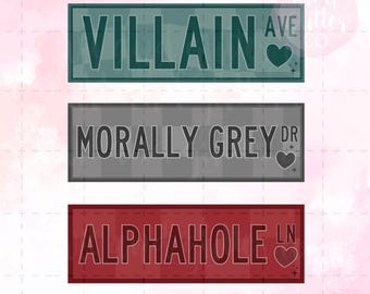 Dark Romance Bookmarks: Morally Grey Villain, Spicy Reads (Digital Download, Printable 2x6in