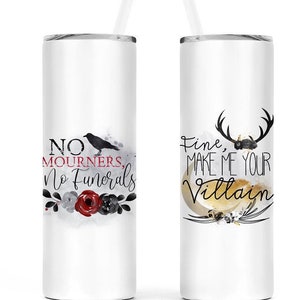 Grishaverse Tumbler: Six of Crows, Shadow and Bone Stainless Steel