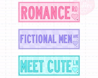 Spicy Romance Bookmarks | Fictional Men, Meet Cute (Digital Printable)
