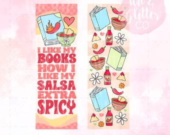 Spicy Romance Bookmarks: Printable Book Lover Gift (Digital Download)