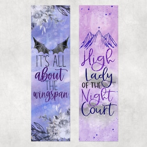 It’s All About the Wingpsan  | High Lady of the Night Court Bookmark