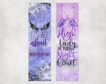 It’s All About the Wingpsan  | High Lady of the Night Court Bookmark