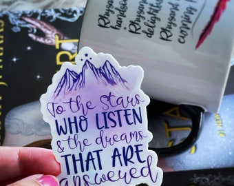 To the Stars Who Listen |  Vinyl Decal Laptop Tablet Sticker