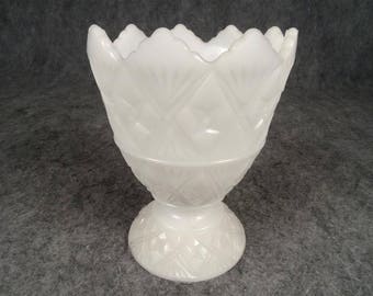 Vintage E.O. Brody White-Milk Glass Dish.