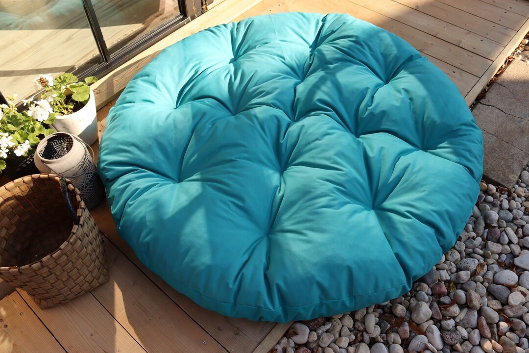 Papasan Pillow Cover Outdoor Fabric Round Cushion Cover Etsy