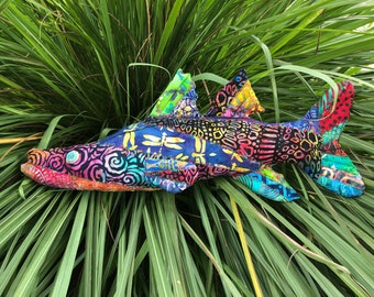 16x10 DEI Batik Fish PILLOW Multicolored 16x10 DEI Batik Fish PILLOW Multicolored