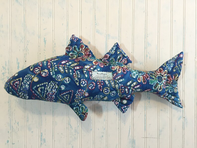 Fish throw pillow Striper Bass 25 x 13 ST011 Etsy