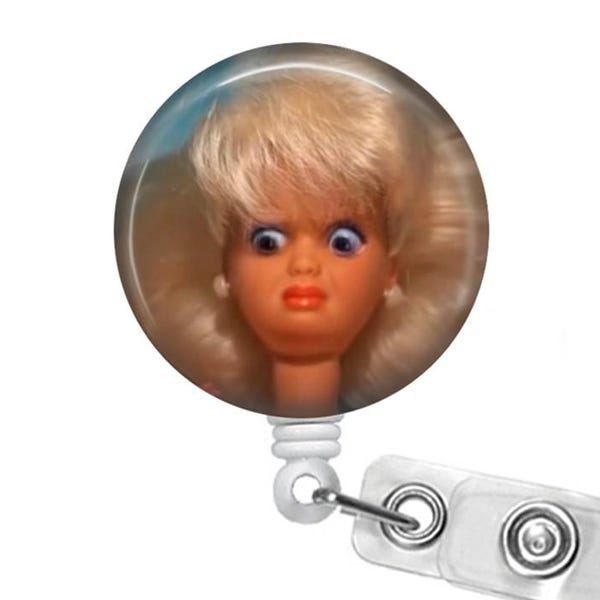 Porte-badge rétractable WTF Girl Meme - Un accessoire amusant et original