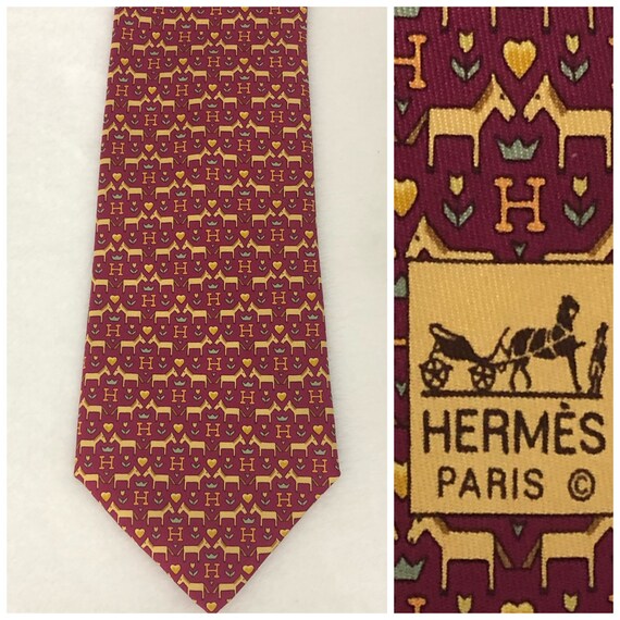 Vintage Hermes Horse Tie NWT