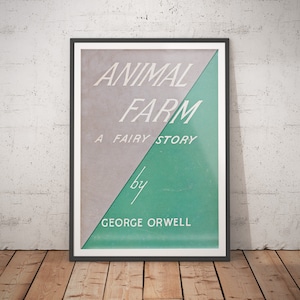 Animal Farm Print - Book Cover Posters | Gift for Him | Gift for Her | Literary Poster | Book Cover Prints | Book Lover Gift Book Art Print