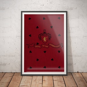 Tess of the Durbervilles Print - Thomas Hardy // Gift Ideas for Book Lovers // Literary Art // Book Cover Art // Book Poster // Bibliophile