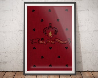 Tess of the d'Urbervilles Print: Vintage Book Cover Art