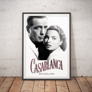 Casablanca Movie Poster: Classic Film Print, Gallery Quality