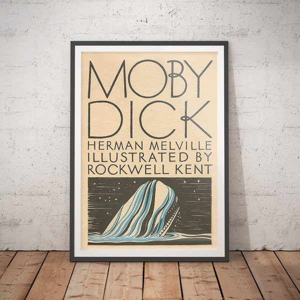 Moby Dick Bookish Posters Bücherwurm Geschenke Kinderzimmer Kunst Buch Cover Kunst Kleinkind Raum Drucke Buch Liebhaber Geschenk Literatur Dekor Literatur Druck