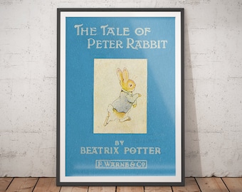 Peter Rabbit Kinderzimmer Druck – Remastered Buch Cover Art