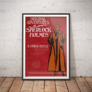 Sherlock Holmes - Boyfriend Gift, Book Lover Poster, First Edition Print, Gifts For Him Print, Gift for Coworker, Literary Gift Print
