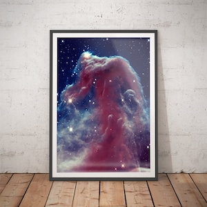 Hubble Horsehead Nebula Outer Space Print - Space Poster, Space Wall Art, Space Art - Galaxy Print, Galaxy Poster - Outer space wall art