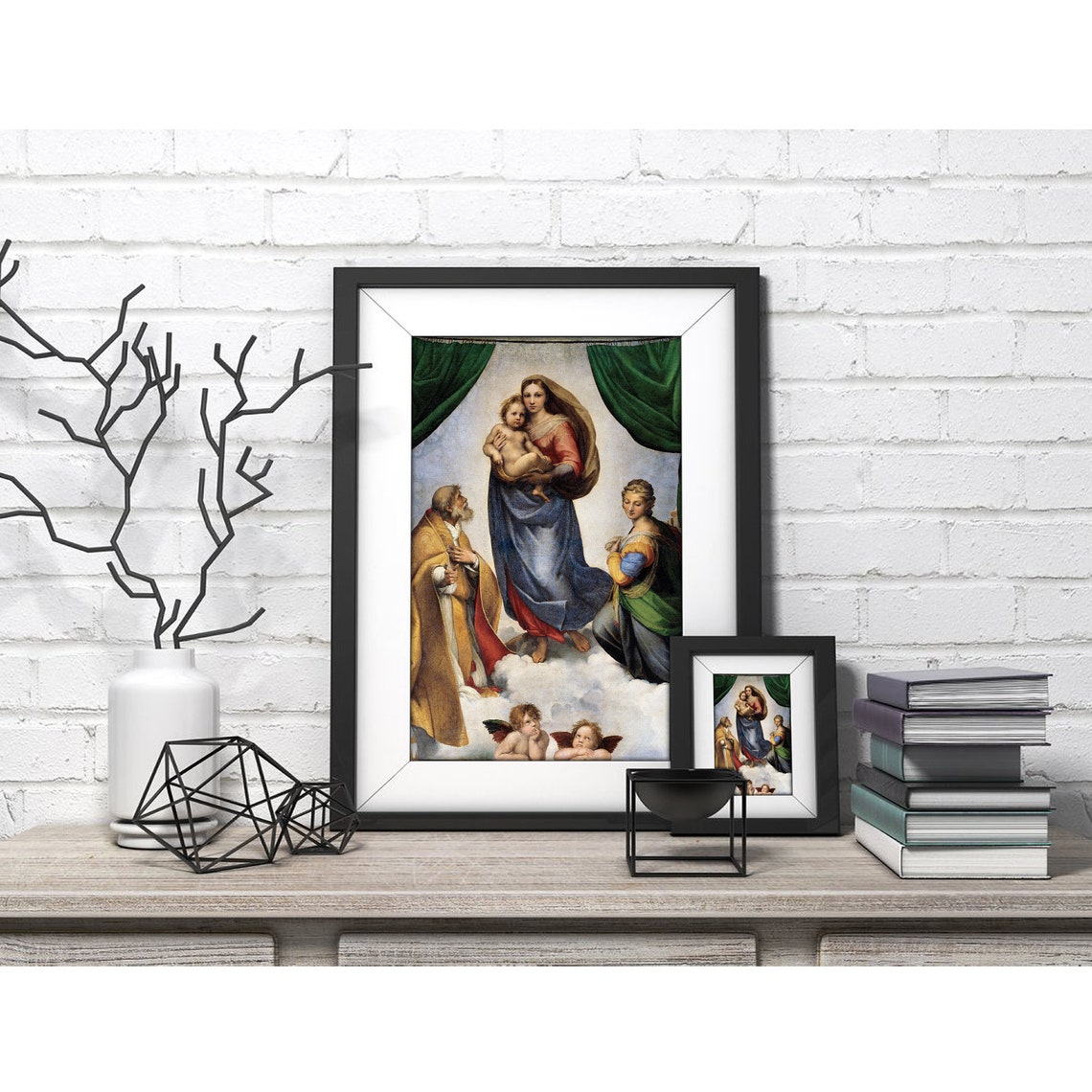 The Sistine Madonna Print - Raphael Vintage Art - Classic Prints ...