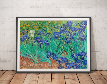 Irises Vintage Art Print | Vincent Van Gogh Floral Wall Art