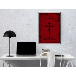 Dracula Book Cover Print: Vintage Gothic Horror Decor image 7