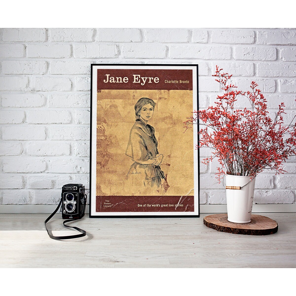 Jane Eyre Print Book Lover Gift Jane Eyre Quote Etsy