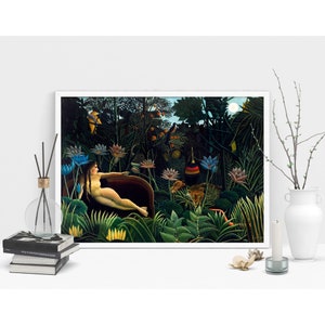 The Dream Print Henri Rousseau Vintage Art Classic Prints / Renaissance Paintings / Home Prints image 5