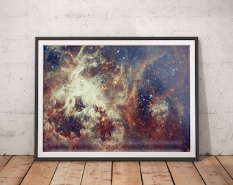 Space Poster, Hubble Telescope Art - Haunting Nebula, Outer Space Art, Astronomy Gifts, Outer Space Print, Galaxy Poster, Universe Poster
