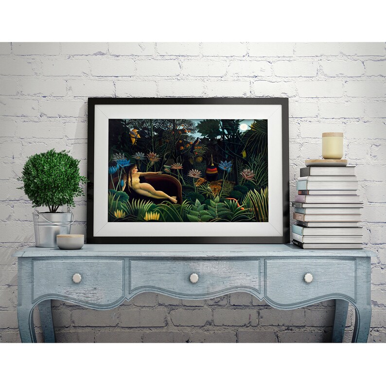 The Dream Print Henri Rousseau Vintage Art Classic Prints / Renaissance Paintings / Home Prints image 6