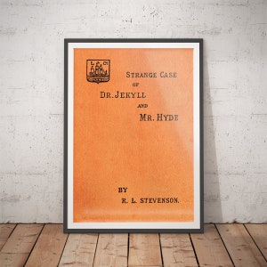Jekyll and Hyde - Geschenke für Buchliebhaber - Geschenk für Schriftsteller, Literaturgeschenk Poster, Buchliebhaber Geschenk, Bibliothekar, Bibliophiles, Buchkunst
