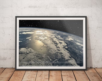 Earth From ISS Print: Astronomy Space Wall Art