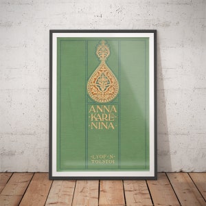 Anna Karenina Literary Print: Vintage Book Cover Art