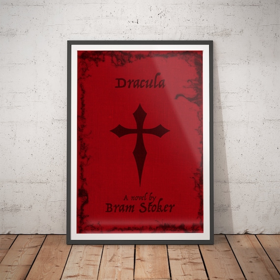 Dracula Book Cover Print: Vintage Gothic Horror Decor