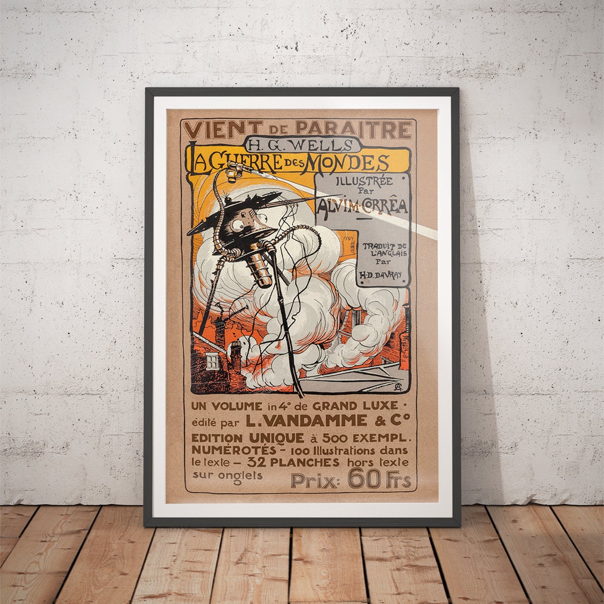 War Of The Worlds Literary Art Prints Book Lover Gifts Literary Gift Print Literary Art Quotes Bibliophile Bookish Gift Book Art - 