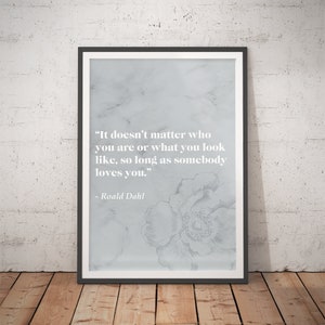 The Witches - Roald Dahl Quote Print, Bathroom Prints, Boho Room Decor, Kitchen Prints, Above Bed Wall Prints