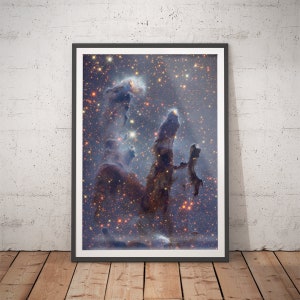 Pillars of Creation Poster - Atemberaubender Nebel Wand-Kunst-Druck für Weltraum-Enthusiasten und Astronomie-Fans