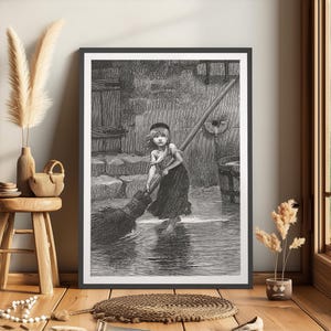 Les Miserables cartel vintage pared arte niños dormitorio impresiones biblioteca pared arte librero pared arte libro amante regalo libro amante pared arte niños