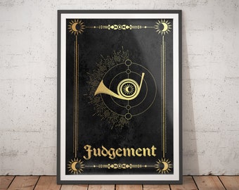 Tarot Print Judgement -  Mystical Art / Contemporary Wall Art / Occult Print / Esoteric Print / Spiritual Art / Room Inspo