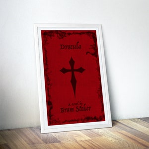 Dracula Book Cover Print: Vintage Gothic Horror Decor image 2