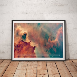 Hubble Circle Gas Nebula Astronomy Wall Art - Astronomy Gifts Him, Astronomy Gifts Her - Galaxy Poster, Galaxy Wall Art, Astronomy Decor