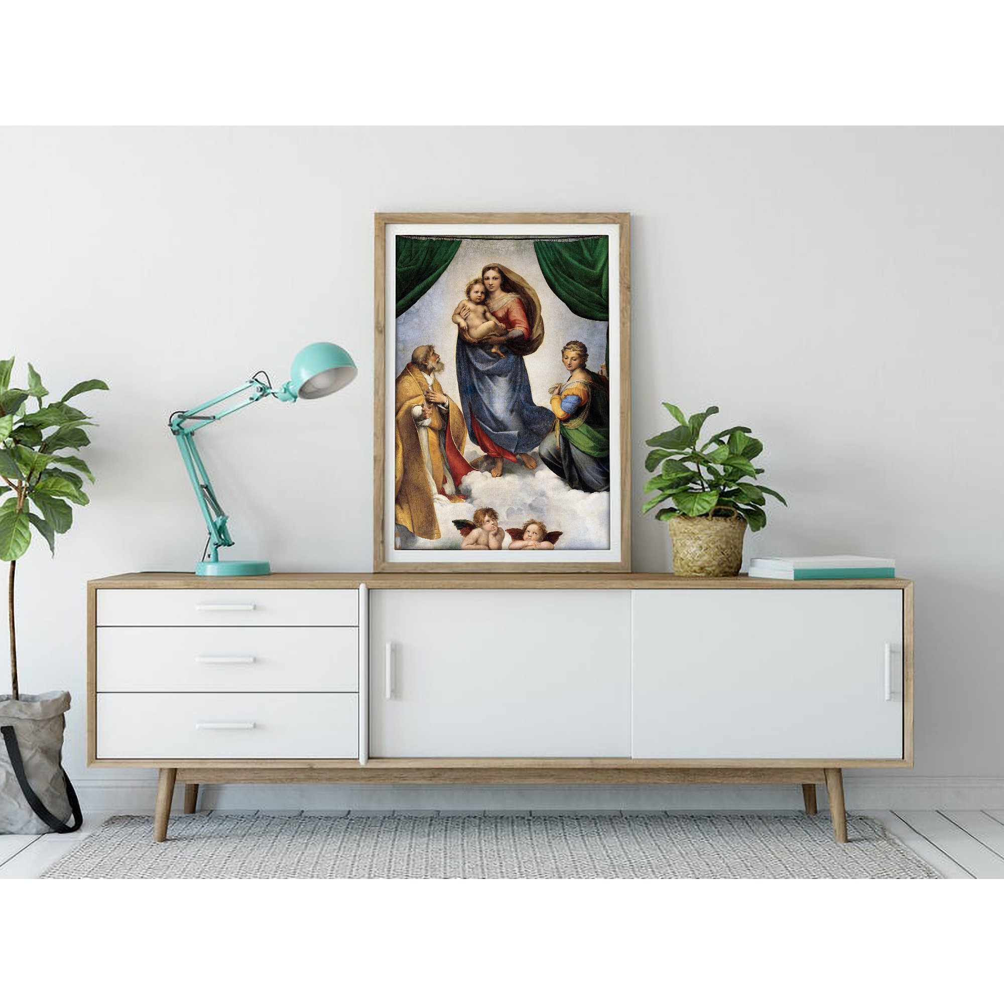 The Sistine Madonna Print - Raphael Vintage Art - Classic Prints ...