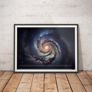 Milky Way Outer Space Art - Astronomy Space Poster, Hubble, Nasa Print, Nasa Poster, Galaxy Print, Galaxy Poster