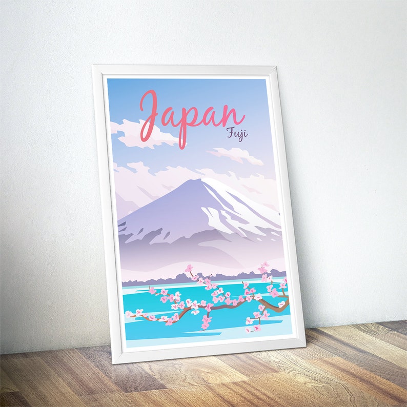 Japan Poster Vintage Travel Poster Minimalist Art Prints Etsy