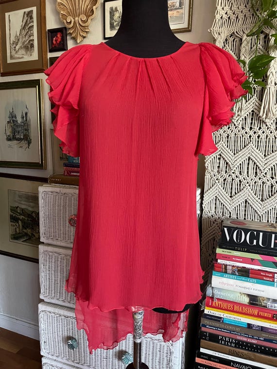 Chiffon silk blouse - image 2