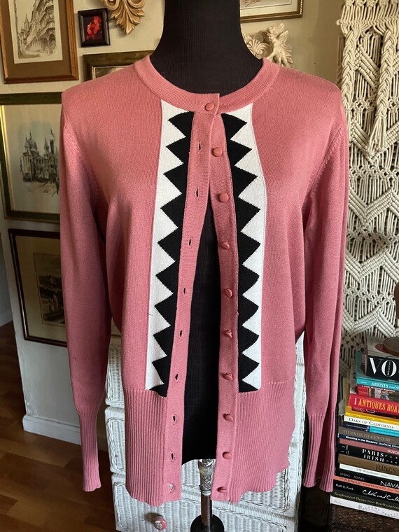 Bob Mackie wearable art cardigan - image 2