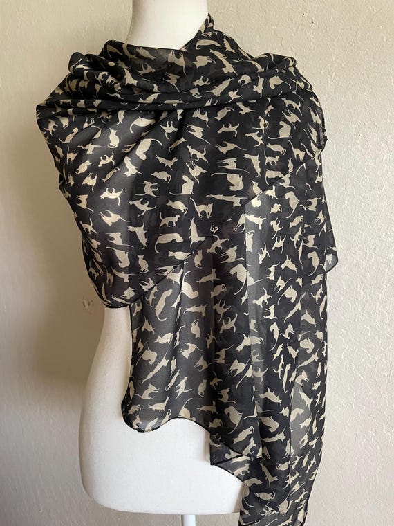 Cat lover scarf