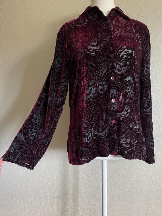 Whimsygoth Devore blouse - image 2