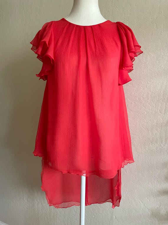 Chiffon silk blouse