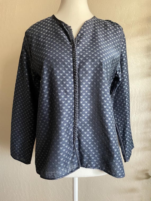 Tunic style Navi blue top