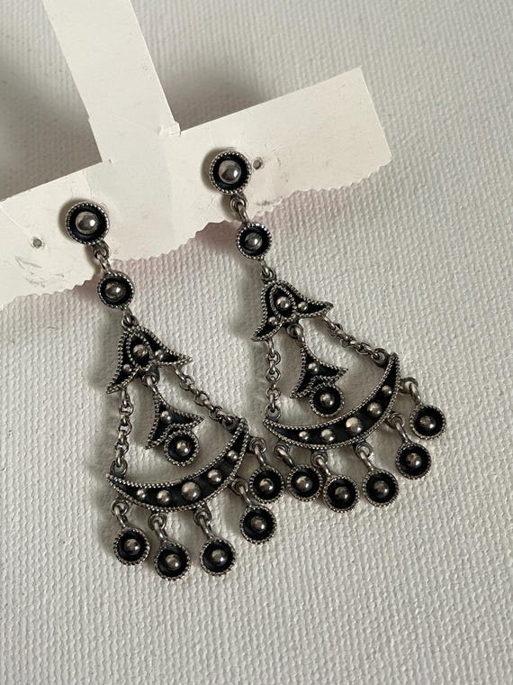 Sterling Silver dangling earrings